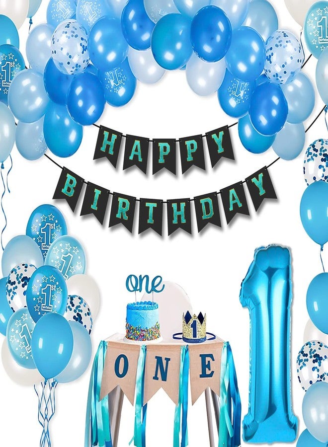 Arnavira Happy Birthday Banner/Bunting with Holographic 3d Effect For Kids, Boys, Girls, Wife, Husband Birthday Celebration Party (Blue) - Image 2